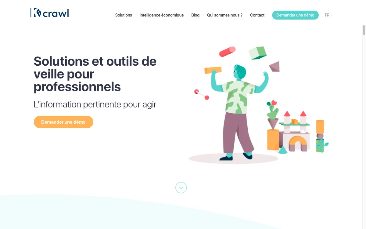 Page d'accueil de KBcrawl
