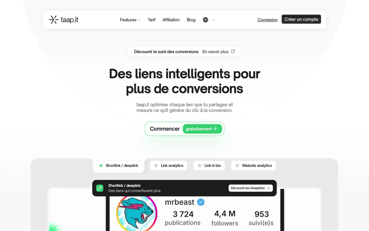 Page d'accueil de taap.it